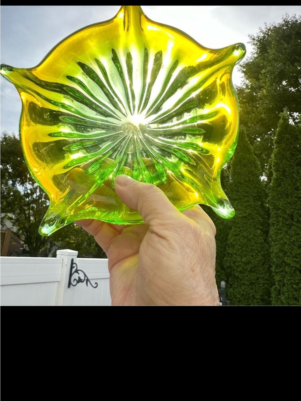 Vintage Green Italian Murano Glass Dish Art Glass